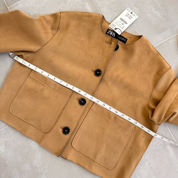 ZARA Faux Suede Jacket - Picture 11 of 14
